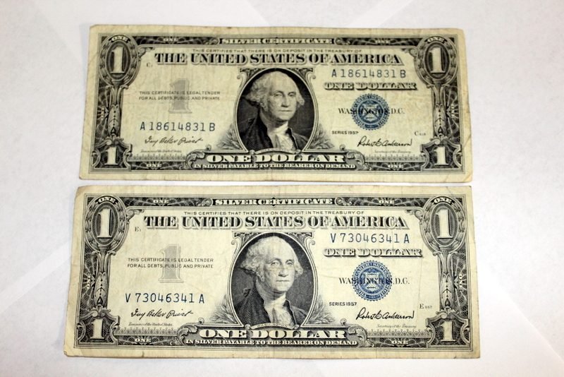 1/26 Pocket Knives, Morgan Dollars, Marbles, Mercury Dimes, Indian Head Pennies, Fed Reserve Notes, Homestead Certificates, Stamps
