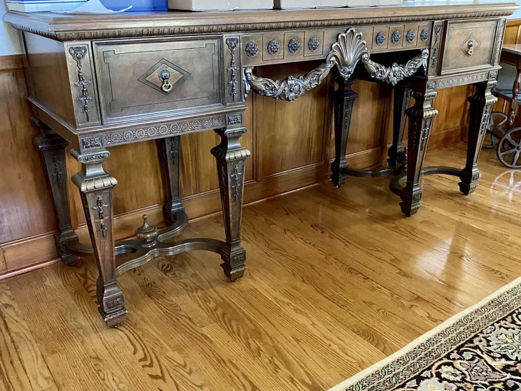 3/7 Antique Furniture, Grandfather Clocks, Glassware, Waterford Crystal, Slot Machine, Woodworking Equipment, Enamel Cast Iron Set & Much More
