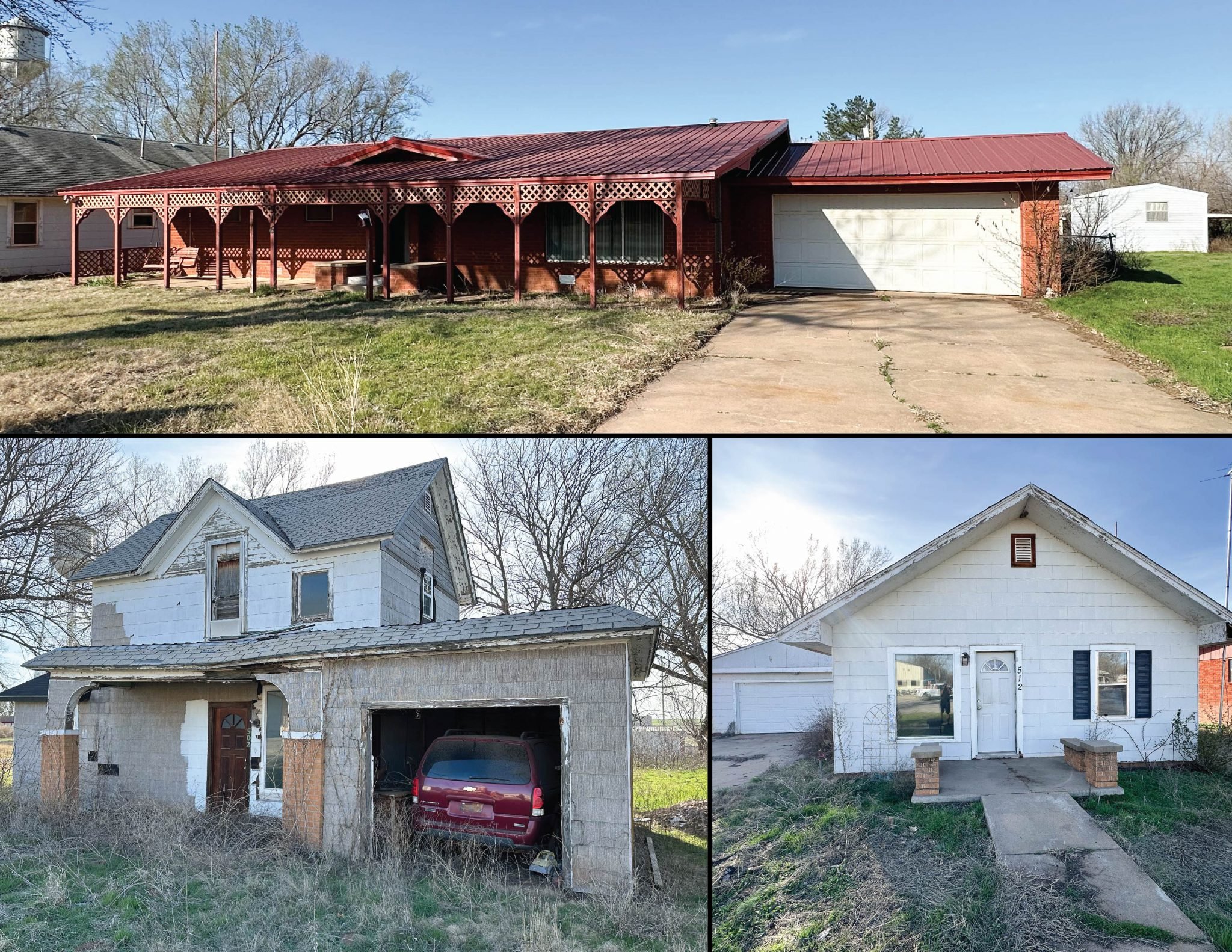 4/3 3 HOMES* ALINE OKLAHOMA