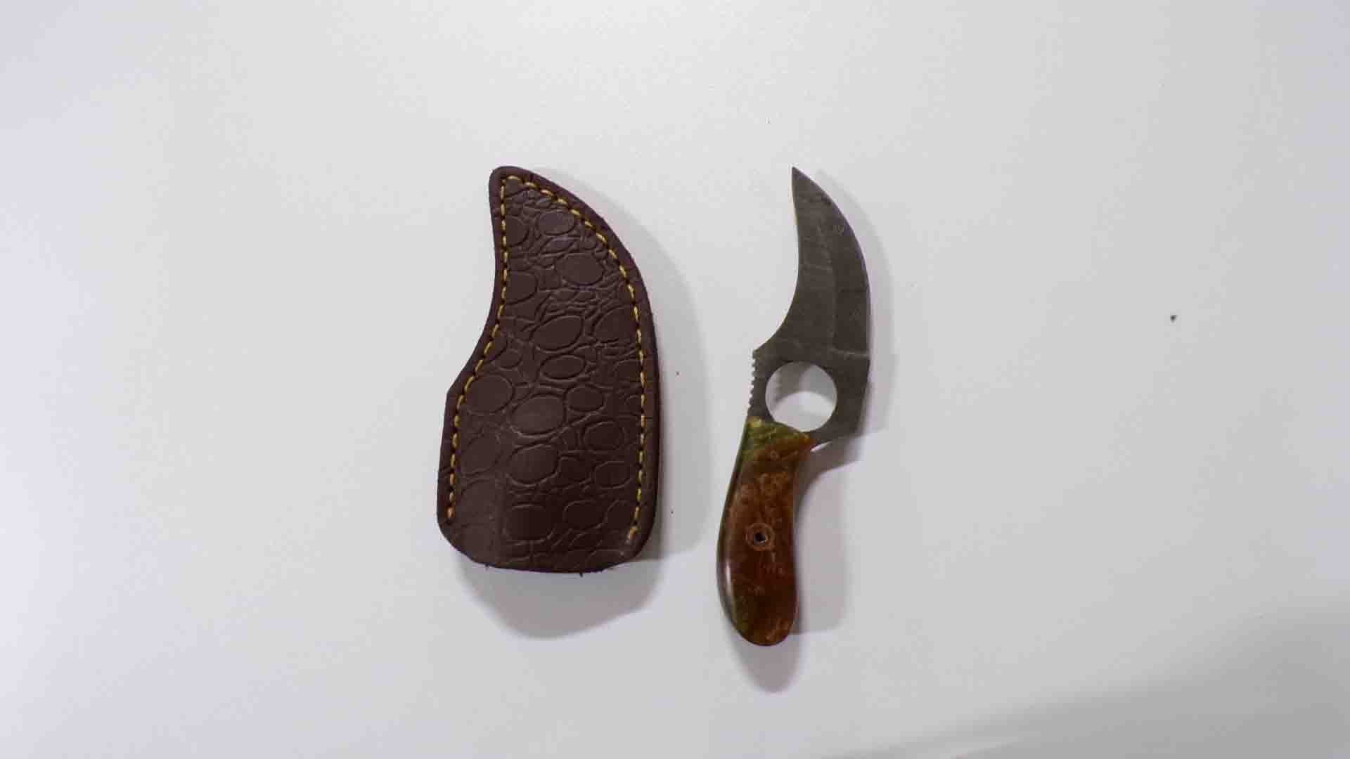 1/28 600+ MHS Cutlery Fixed Blade Knife Handmade Damascus Steel