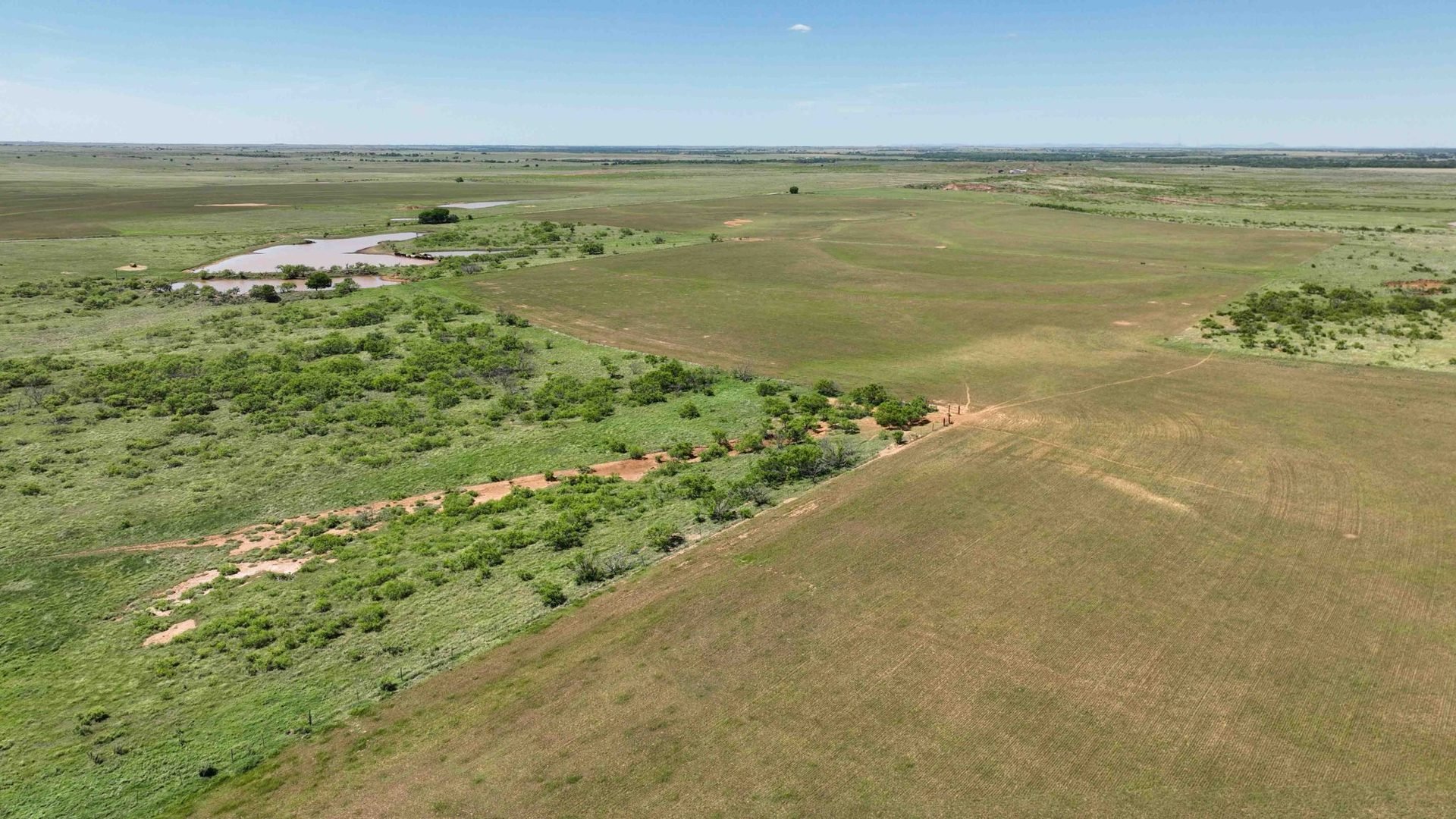 6/9 158± ACRES-CROPLAND-GRASS-LARGE PONDS COTTON COUNTY OKLAHOMA, RANDLETT