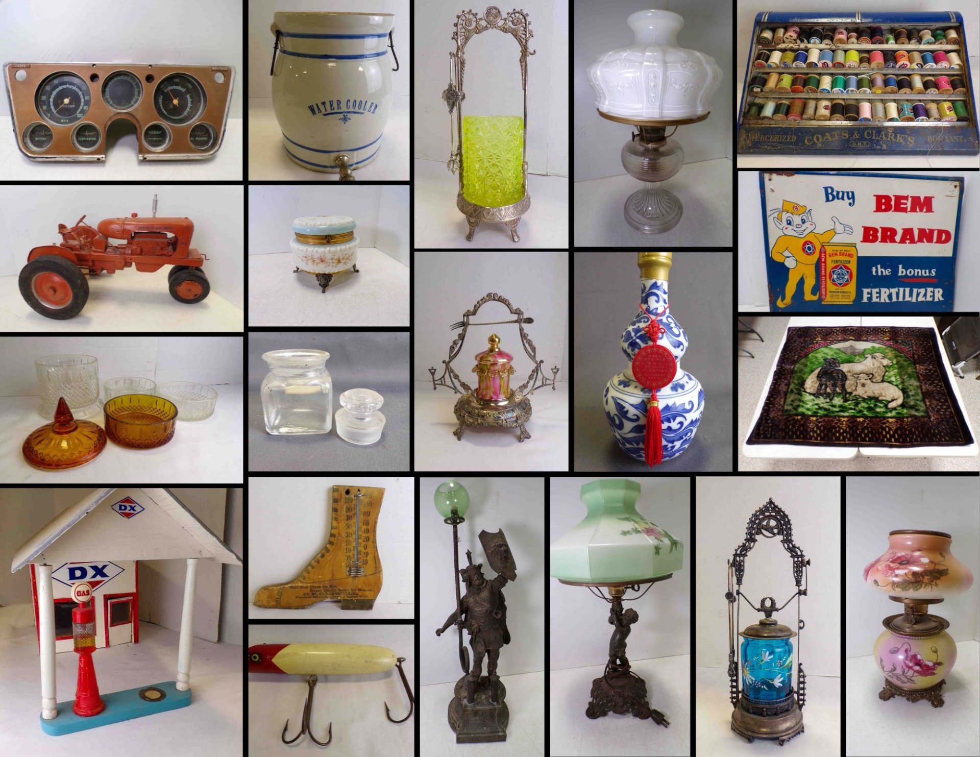 11/2 Pickle Castors - Reference, Auto Part & Repair Books - Antiques - License Plates - Lamps - Medical Quackery - Cigar Lighters - Auto Parts - Soda Fountain - Crocks