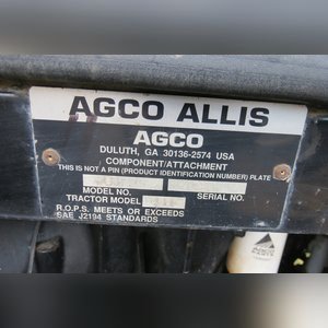 Agco Allis 9435 tractor, MFWD, 18.4-42 tires & duals, 14.9 R 30 front, front wts, 3 pt, 3 hyd remotes, pto, 4435 hrs, SN 936021ML