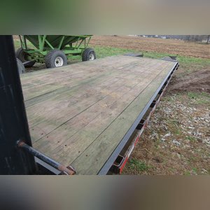 Top Brand 20â?? + 5â?? dove tail gooseneck trailer, tandem axle w/ ramps