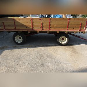 8â??x14â?? David Brown wagon w/ side boards, new tires, hyd. dump bed, 8-ton gear, nice!