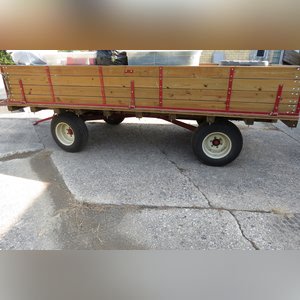 8â??x14â?? David Brown wagon w/ side boards, new tires, hyd. dump bed, 8-ton gear, nice!