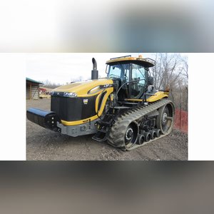 2012 CAT MT855 Challenger tractor, CAT C-15, 475 HP, PTO, Power Shift, 30â? belts, 4 remotes, 7-pin connector, front weights, cab & hood lights, deluxe cab w/ instructor seat, auto guide, 346 hrs., SN 412 (4000 hr. extended powertrain warranty expires 12/29/18, comprehensive warranty expires 12/29/16)