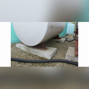 6,000 gal. steel tank on cradle