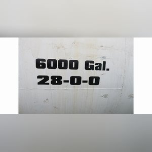 6,000 gal. steel tank on cradle