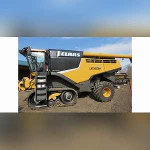 2014 Claas Lexion 740TT Combine, 4WD, CAT C-13 engine, Terra Trac system, 750/65R26 Michelin rears, camera system, AG Leader ready w/ AG Leader screen, corn & soybean threshing system, straw chopper, auto contour, variable-speed feeder house drive, variable-speed rotor drive, HD 330 BU grain tank, HD 28.2â?? unloader auger, 304 gal. fuel tank, high-end light pkg., deluxe cab w/ instructor seat, 460 sep. hrs., 980 engine hrs., SN C6800185 (powertrain warranty expires 7/12/16)