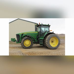 2006 JD 8130 tractor, MFWD, 3-pt., PTO, 4 remotes, front weights, 16.9R30 fronts, 480/80R46 rear duals, deluxe cab, 2987 hrs., SN RW8130P007533