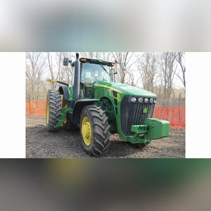 2006 JD 8130 tractor, MFWD, 3-pt., PTO, 4 remotes, front weights, 16.9R30 fronts, 480/80R46 rear duals, deluxe cab, 2987 hrs., SN RW8130P007533