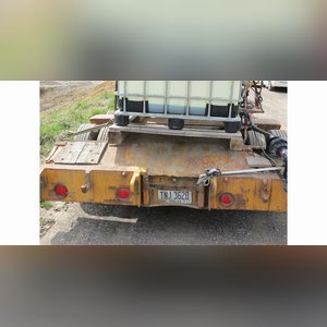 38â?? chemical trailer, tandem axle, 28â?? drop deck, 1700 gal. poly tank w/ chemical inductor, 500 gal. poly tank