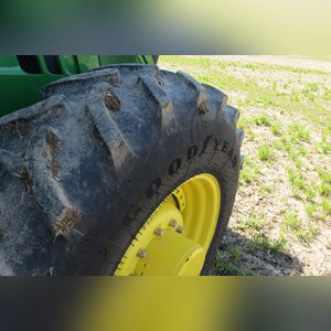 JD 2013 6170R Tractor: hub duals, 1,692 hours, full set wts, 18.4 x 46 tires & brand new duals, quick hitch, premium cab, SN# 1RW6170RHDA009293