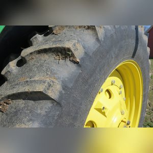 JD 2013 6170R Tractor: hub duals, 1,692 hours, full set wts, 18.4 x 46 tires & brand new duals, quick hitch, premium cab, SN# 1RW6170RHDA009293