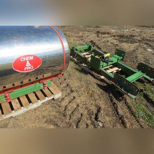Chem farm SS saddle tanks with JD brackets