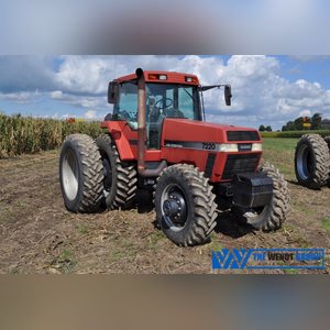 Case International 7220 Magnum tractor, 18.4 R 42 tires & duals, 14.9 R 28 tires, front wts, 18 speed, power shift, 1000 pto, 3 pt, 3 hyd remotes, 3661 hrs, SN JJA0054738