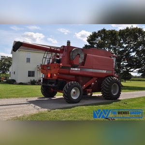 Case International 2588 AFS combine, 4 x 4, 30.5 L 32 drive tires, 18.4-26 rear tires, rock trap, field tracker, 2050 E/1645 rotor, AFS Pro 600 monitor, chaff spreader, SN HAJ300551