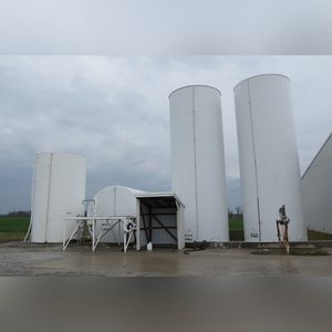 (4) Steel Storage Tanks - (2) 30,000-gallon vertical tanks; (1) 30,000-gallon horizontal tank (concrete cradle NOT included); (1) 10,000 gallon vertical tank