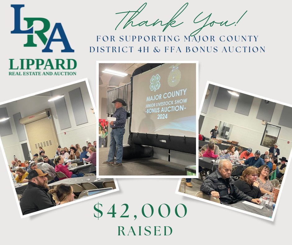 2024 Major County District 4H & FFA Bonus Auction